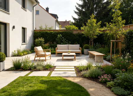 Custom Garden Seating Area Design
